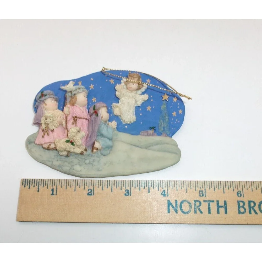 Silvestri Christmas Pageant Ornament Children's Nativity Play Relief New in Box